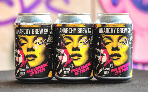 BLONDE STAR - 4.1% BLONDE ALE (6 x 330ml Can) - Anarchy Brew Co.